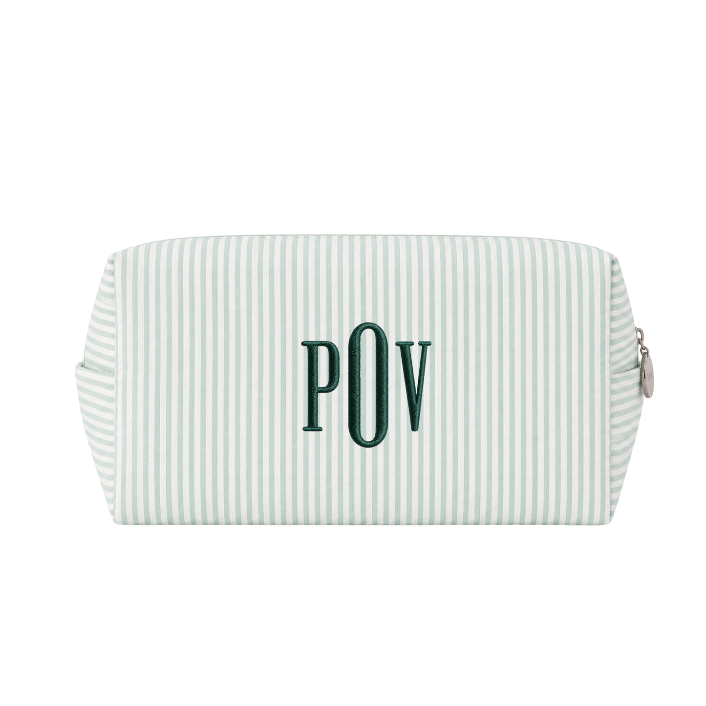 Monogram Stripe Pouch