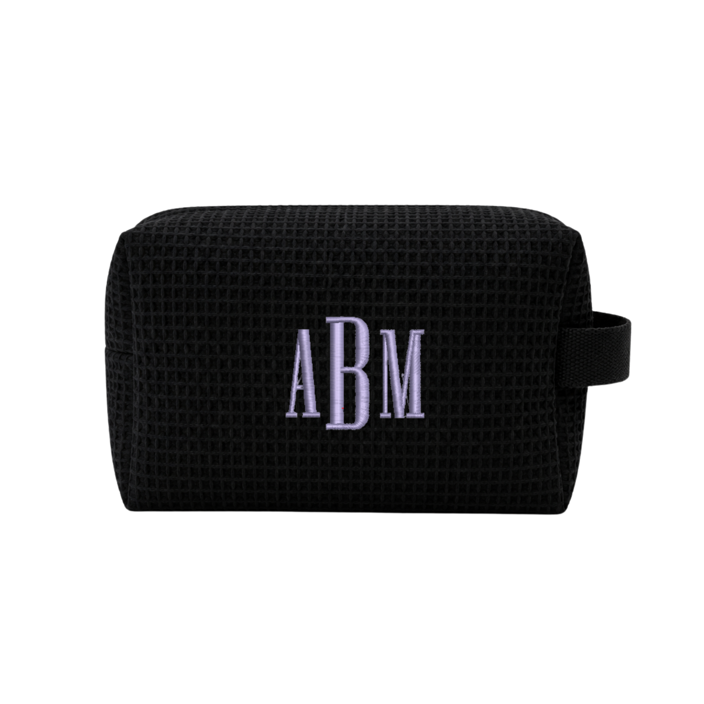 Waffle Monogram Pouch