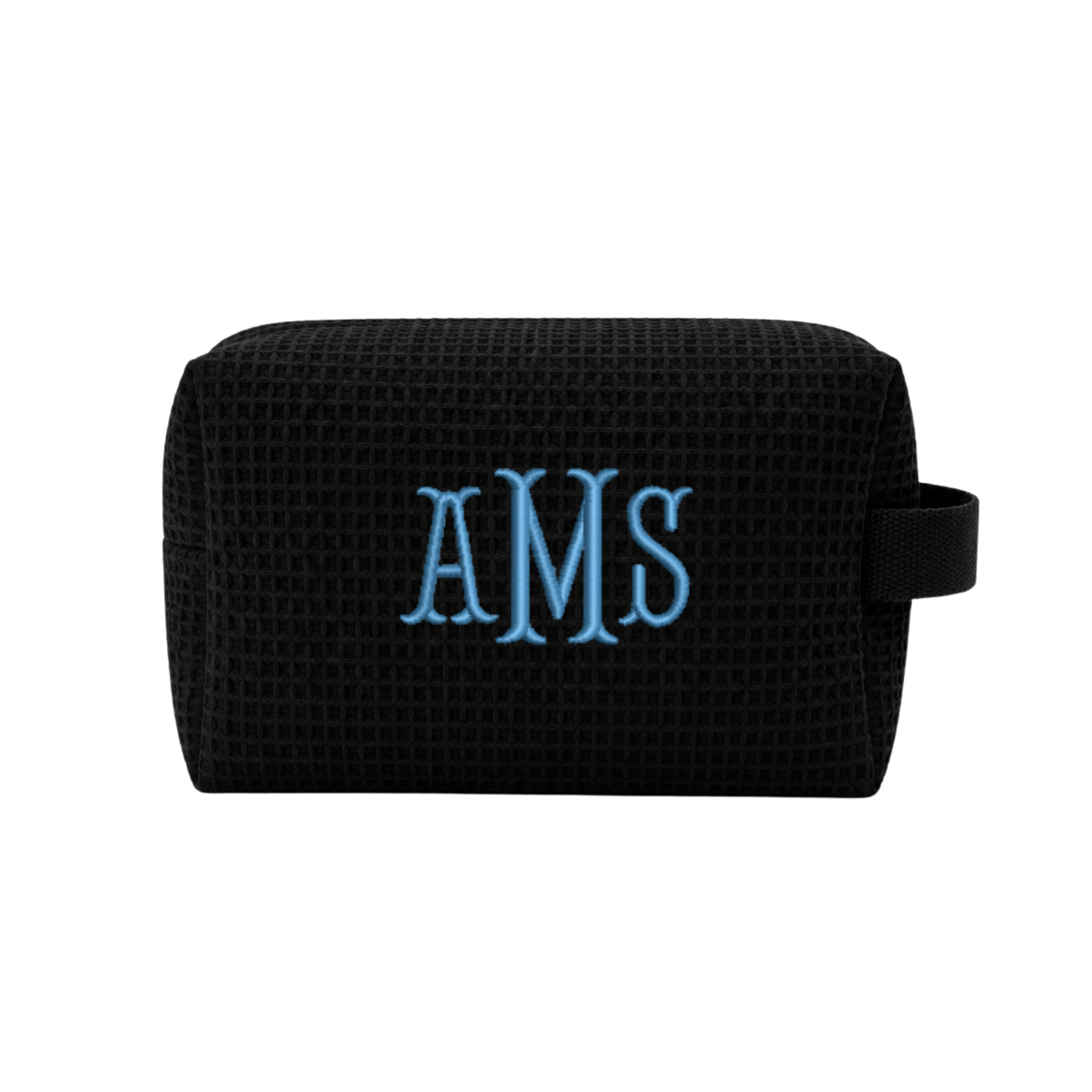 Waffle Monogram Pouch