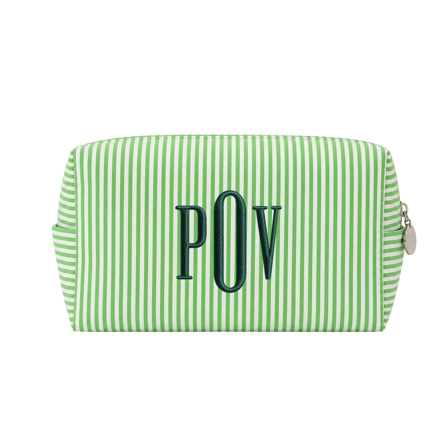 Monogram Stripe Pouch