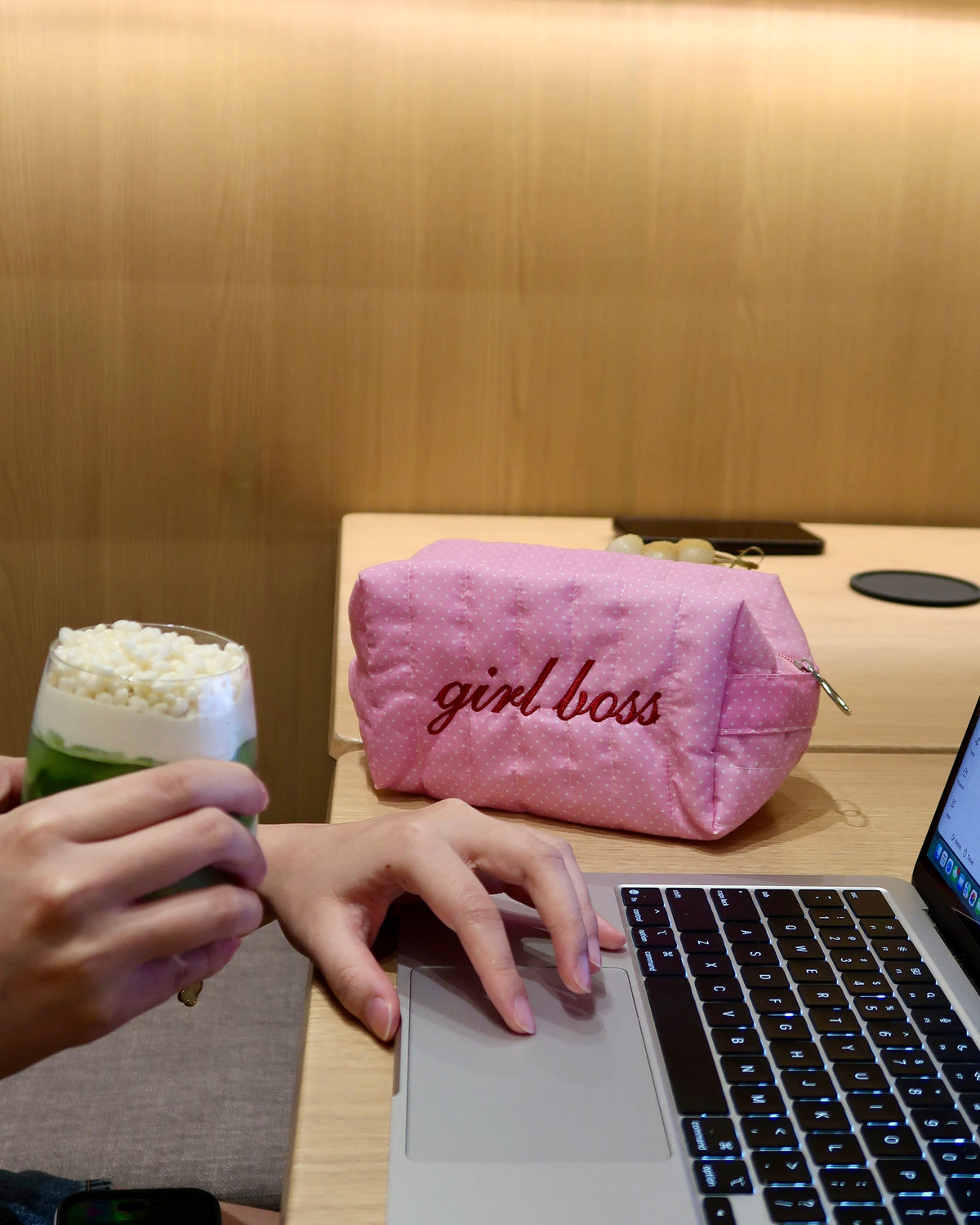 Polka Puff Pouch