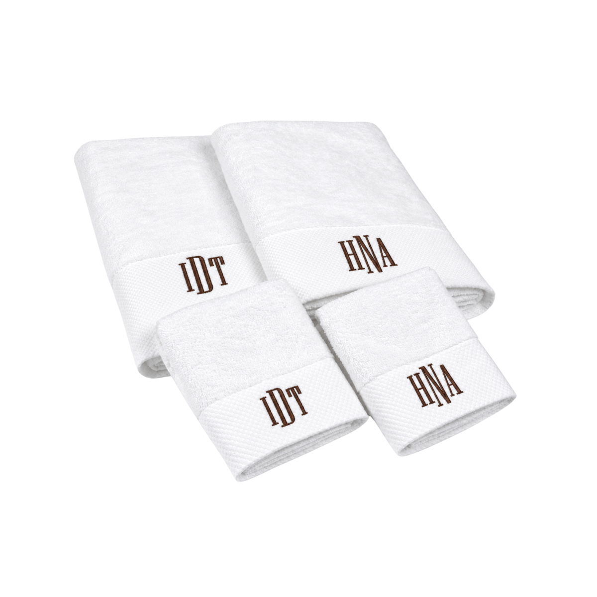 Monogram Towels - Family Set