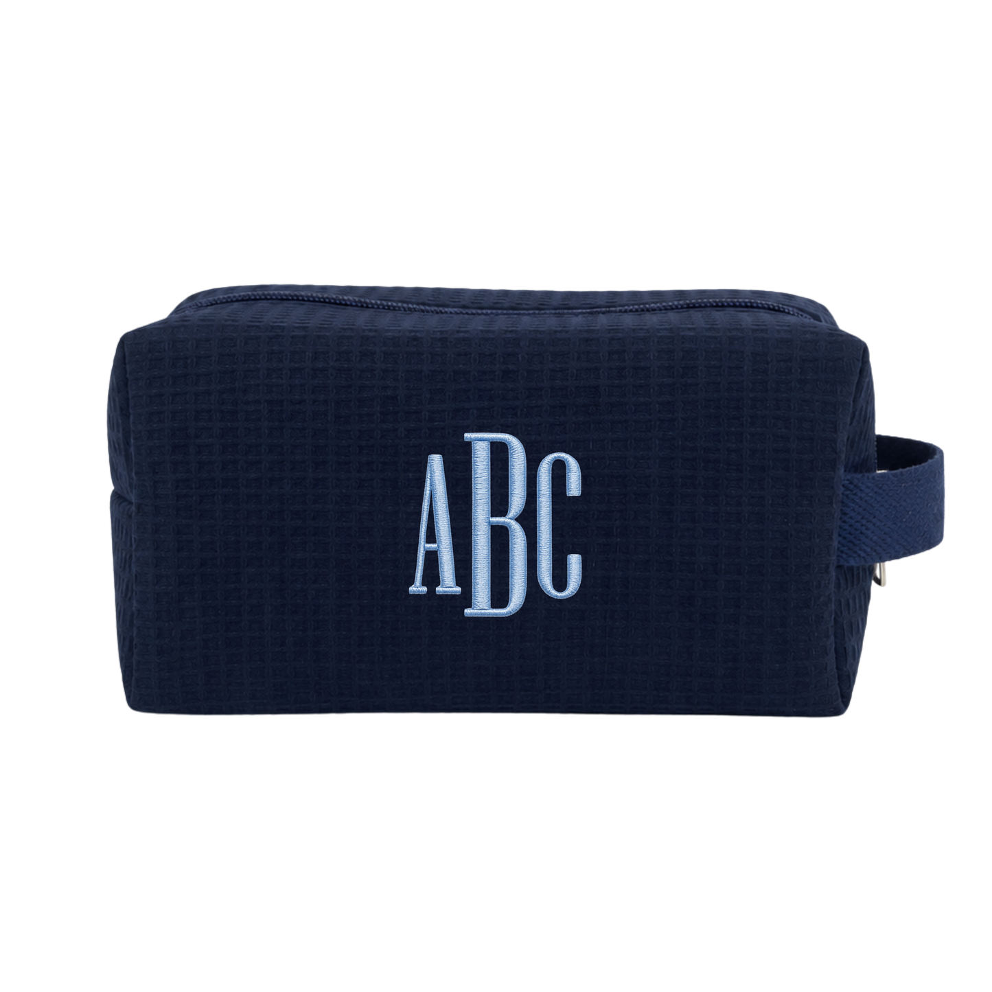 Waffle Monogram Pouch