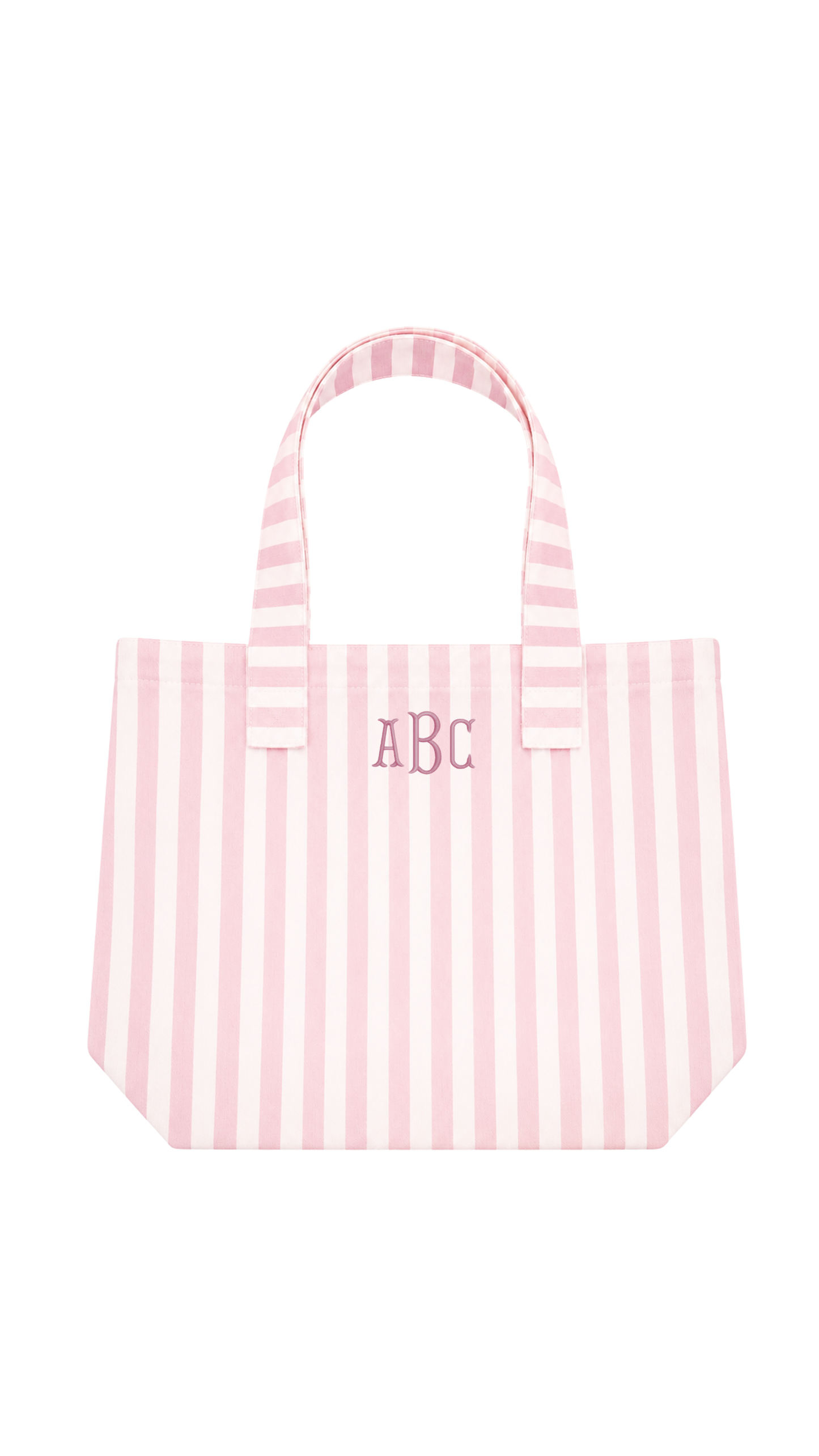 Stripe Monogram Tote