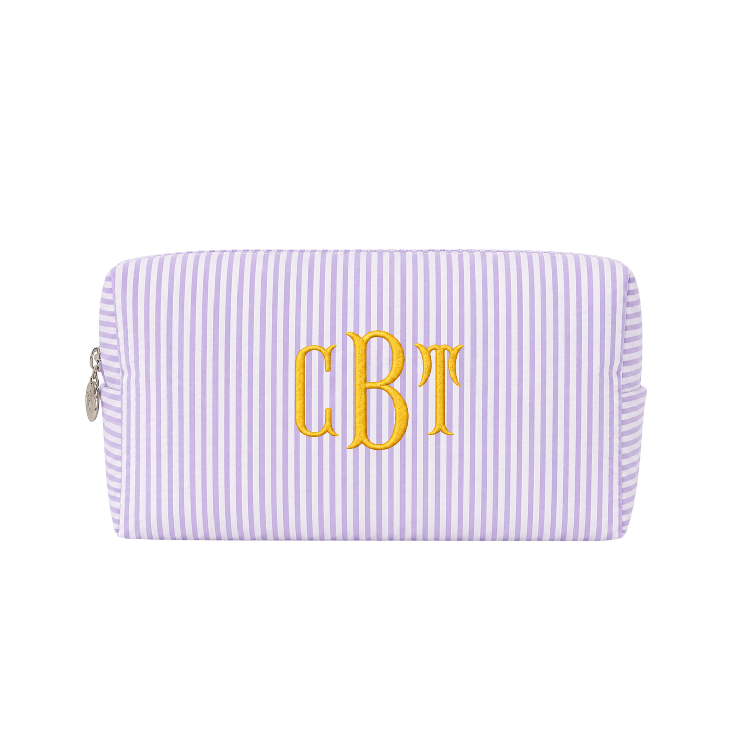 Waffle Monogram Pouch