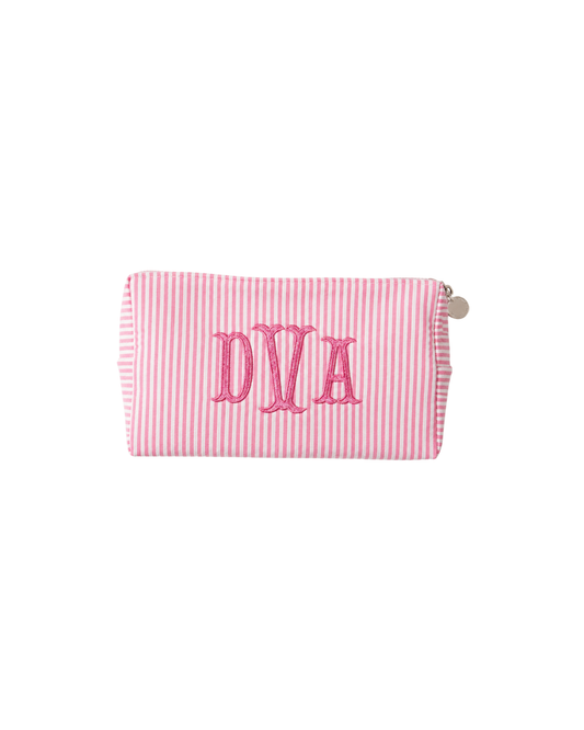 Monogram Stripe Pouch
