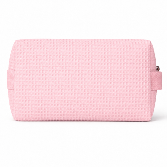 Waffle Monogram Pouch