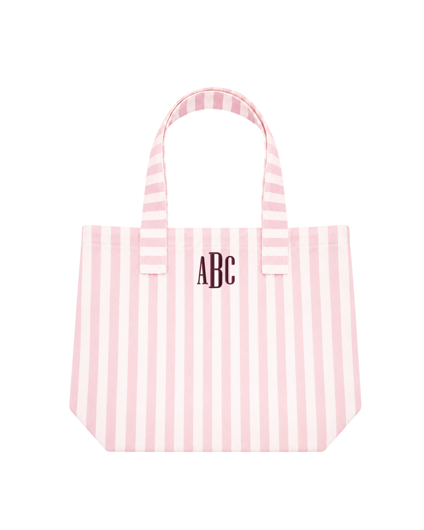 Stripe Monogram Tote