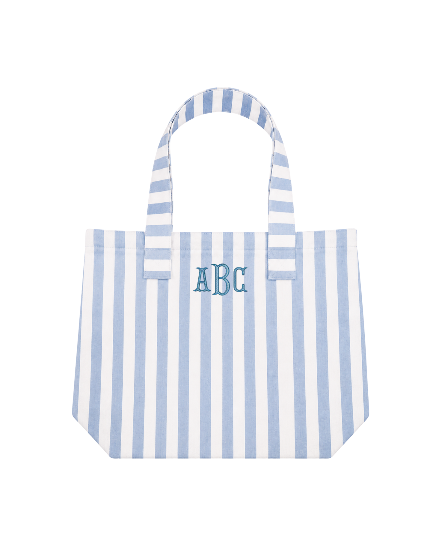 Stripe Monogram Tote