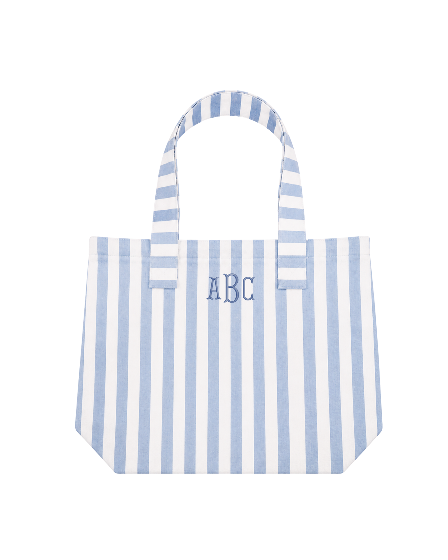 Stripe Monogram Tote