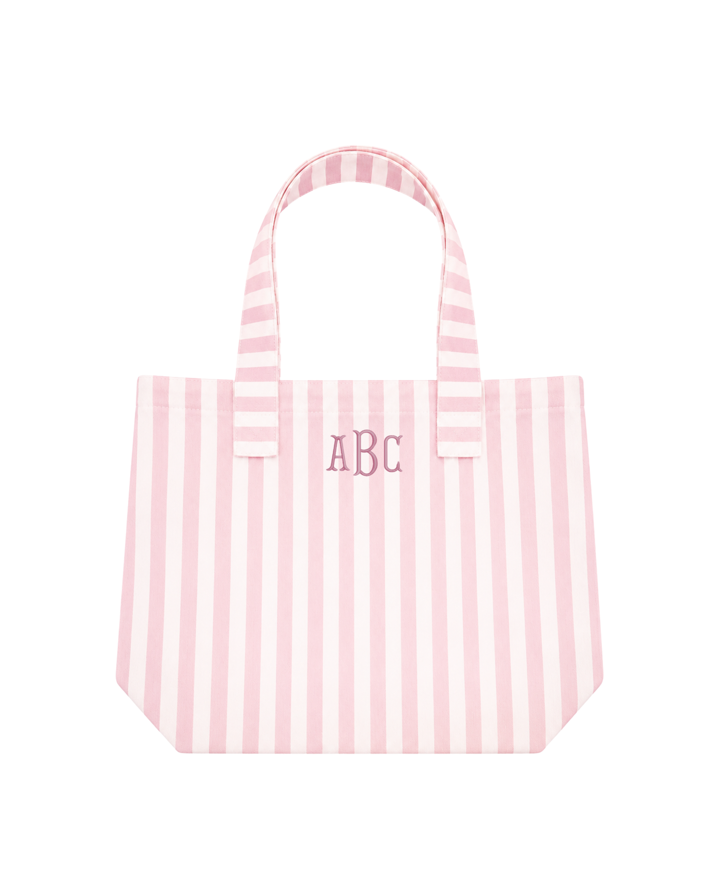 Stripe Monogram Tote
